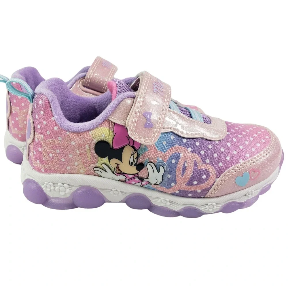 Disney Minnie Mouse Girls Light Up‎ Light Up Shoes Size 9 (17cms) New